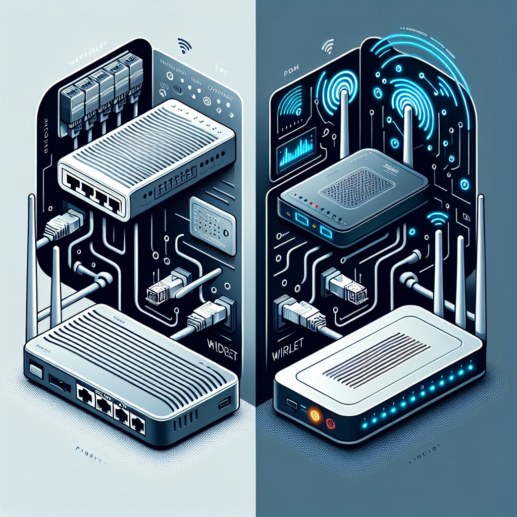 ¿Cuál es la diferencia entre un combo de módem y enrutador cableado y uno inalámbrico?