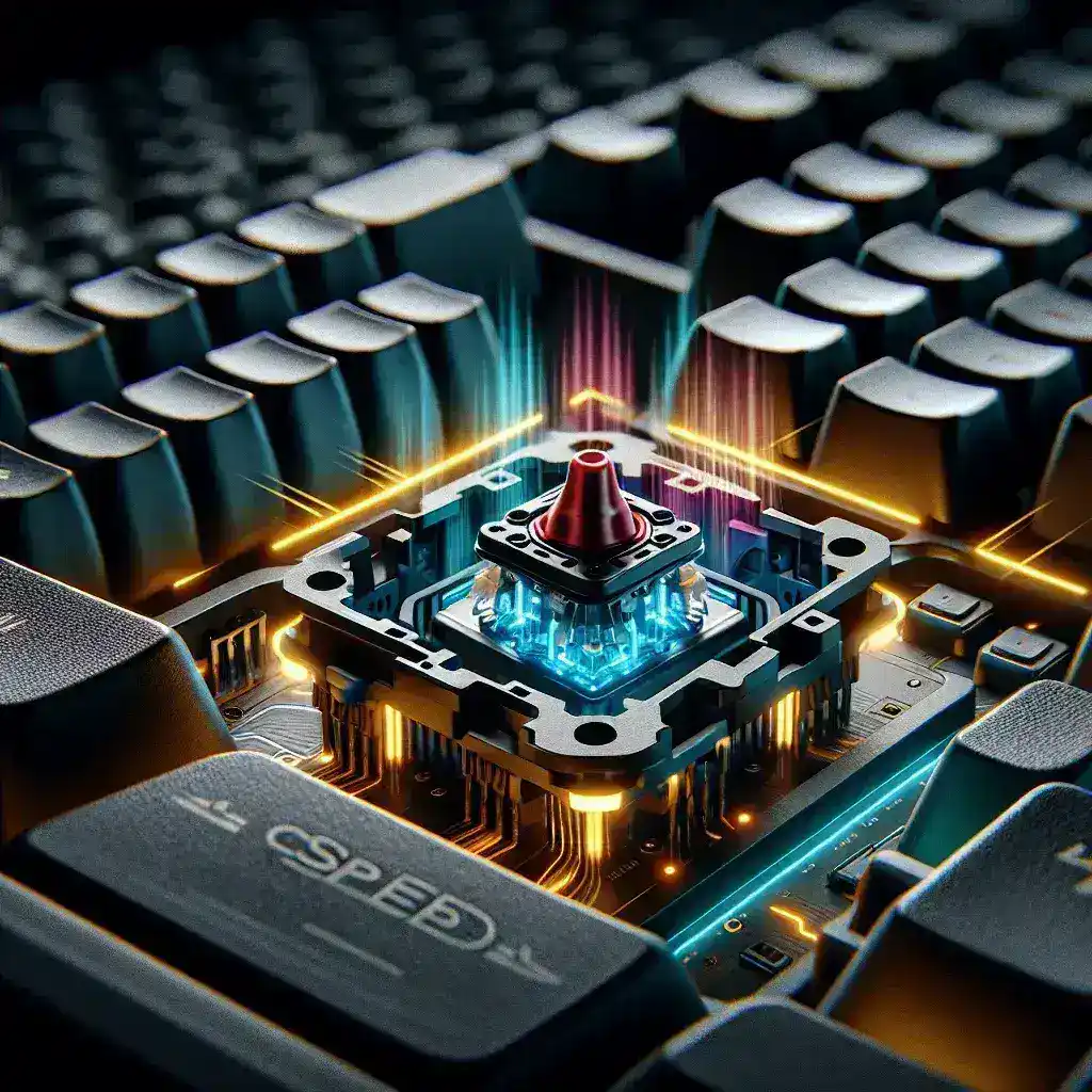 ¿Qué es un interruptor de velocidad en los teclados mecánicos para juegos?